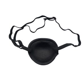 Black Eyepatch-Comfortable Adjustable Concave Shape Single Eye Mask Amblyopia Corrected Visual Acuity Recovery Eye Patch Mask Cover Pads for Lazy Eye/Amblyopia/Strabismus Recovery size L for Adults