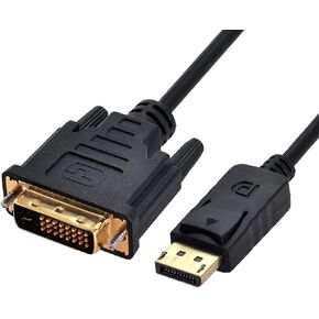 Cablecc DisplayPort DP Male Source to DVI Male Single Link Video 1080p 60hz Cable 6ft 1.8m for DVI Monitor