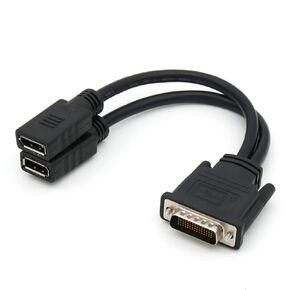 DMS 59pin to 2 Port Displayport Cable 25cm Computer Host External DP Monitor TV Projector Adapter Converter Splitter 4K30HZ 1920x1080P