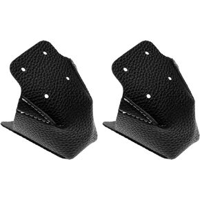 1 Pair Anti-Friction Roller Skate Toe Cap Guards Protectors PU Leather Skate Cap Cover with 4 Holes for Roller Skate Replacement Accessories