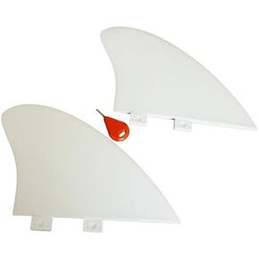 Nylon Flex Big Twin Fin Set FCS fin 2pcs per Set in White Colour FKGF-BT2 in Kuwait