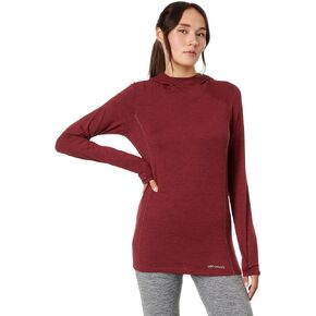 Hot Chillys Women's Clima-Tek Hoodie Midweight Relaxed Fit Base Layer