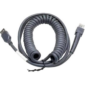 USB Cable for Symbol Zebra Motorola Barcode Scanner, USB to RJ45 Cable, CBA-U01-S07ZAR LS2208-SR DS2208 DS8178 LS1203 LS4208 DS4208 DS9208 DS4308 LI4278 (2M/7FT Flatted USB Port)