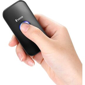 Eyoyo Mini CCD Bluetooth Barcode Scanner, 3-in-1 Bluetooth & USB Wired & 2.4 Wireless Bar Code Reader Portable Image Scanner 1D Screen Scanning compatible with iPad, iPhone, Android Phones, Tablets PC