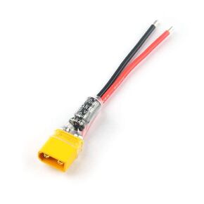 QWinOut XT30 Plug Pigtail Power Wire 100uF Capacitor for Mobula7 HD Sailfly-X TRASHCAN UR85 UR85HD Crazybee F3 / F4 PRO Parts (4 pcs)