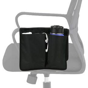 Cosmos Chair Armrest Side Organizer Bedside Caddy Organizer Wheelchair Side Storage Bag Bedside Remote Holder Water Bottle Cell Phone Holder for Couch Recliner Sofa Wheelchair, 10 inches Wide