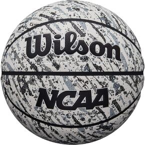 Wilson NCAA Replica Splatter Basketball - Size 7 - 29.5", Black/White