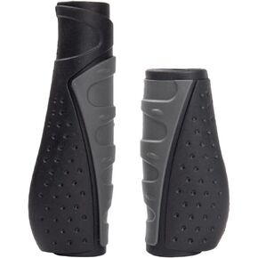 Bike Handlebar Grips Short, Bicycle Handle Grips Ergonomic Antislip Shift Replacement Grips, Rubber Comfort Bike Grips for BMX MTB Mountain Road Bike(90mm/130mm)