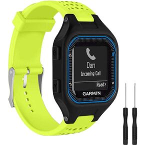 Bands Compatible with Garmin Forerunner 25, Soft Silicone Replacement Watch Band Strap for Garmin Forerunner 25 GPS Running Watch