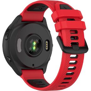 Watch Band for Garmin Forerunner 965/Forerunner 955/Forerunner 945/Forerunner 935, Soft Silicone 22mm Replacement Bands