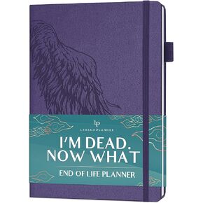 Legend End of Life Planner – When I’m Gone Workbook for Final Arrangements, Beneficiary Information, Funeral Planning, Last Wishes & Will Preparation – Final Wishes Organizer Book – 7x10" (Black)