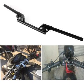 Motorcycle Handlebars 7/8" 22mm, Adjustable 21" to 27" Detachable Handle Bar Steering Hangers Handle Bar Compatible with Harley Honda Yamaha Kawasaki Suzuki (Black)