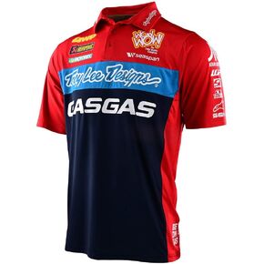 Troy Lee Designs Motorcycle Motocross Racing Pit Shirt, TLD GASGAS Team Pit Shirt