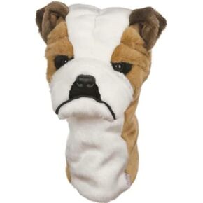 Daphne's Bulldog Headcovers, Brown-White