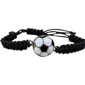 Soccer Bracelet, Soccer Jewelry, Adjustable Unisex Soccer Paracord Bracelets - Soccer Gifts, Soccery Accessories