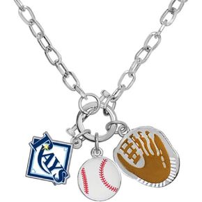 Game Time 101642 MLB Tampa Bay Rays Charm Necklace