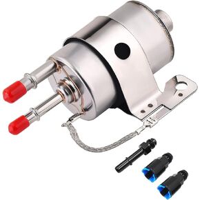 58 PSI Fuel Filter Regulator Kit Fuel Pressure Filter for LS Swap EFI Conversion,Regulator with 6AN 3/8'' Inlet Outlet 5/16'' Return Fittings for C5 Corvette