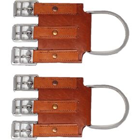 Horse 2 Pcs Leather Western English 1" Three (3) Buckle Girth Converter 403GC04BK