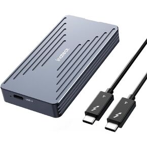 حاوية Inateck 40 جيجابت في الثانية M.2 NVMe SSD، حاوية محرك أقراص ثابتة من الألومنيوم، USB4.0/Thunderbolt 4، تركيب بدون أدوات، يدعم 2230/2242/2260/2280 SSD، مفتاح M، FE2028