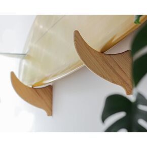 Ankā Suppy Co - Quillas Surfboard Wall Mount, Wooden Surfboard Rack