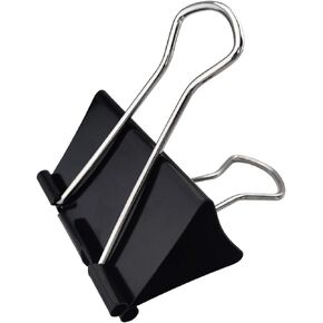 DSTELIN Extra Large Binder Clips 2.4-Inch (18 Pack), Big Paper Clamps for Office Supplies, Black