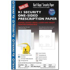 Blue Security Prescription Paper - 250 Sheets