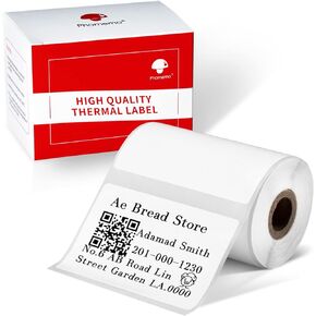 Phomemo M200/M220 Thermal Label,Multi-Purpose White Self-Adhesive Label Paper, 2.75" X 3.14" (70 * 80mm),Suitable for Address, Shipping,Small Business and More,3 Rolls