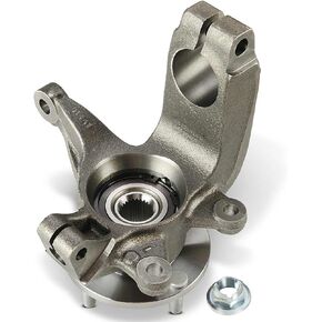 A-Premium Front Steering Knuckle & Wheel Bearing Hub Assembly Compatible with Ford Focus 2006 2007 2008 2009 2010 2011, w/4-Lug, Left Driver Side, Replace # 6S4Z1215B