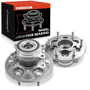 A-Premium 2 x Front Wheel Bearing and Hub Assembly with 6-Lug Compatible with Chevrolet Colorado 2009-2012 & GMC Canyon 2009-2012, 4WD Only, Replace # 515121