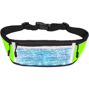 الرياضة فاني حزمة LED تشغيل حزام الخصر حقيبة الأمان متوهجة حزام للرجال والنساء USB قابلة للشحن تضيء اللياقة البدنية والجري والعتاد لحامل الهاتف الركض حزام الجيب in Kuwait