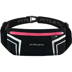 Fitletic Modern Sports Running Belt For Men & Women – Water Resistant Pouch - Fits All Smart Phones- Lightweight, Low Profile Design –Lycra Coated With Inner Card Organizer Pocket