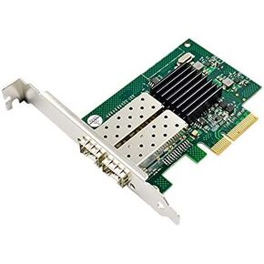 PCI-E Dual Port 4 x SFP Ethernet 10/100/1000Mbps Gigabit LAN Card Network Interface Controller Card for Intel I350 Chipset Full/Low Profile Bracket