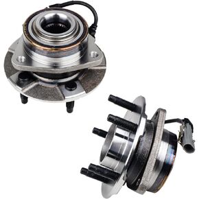 513189 Front 2PCS Wheel Bearing and Hub Assembly Compatible with Pontiac Torrent 2006, Chevy Equinox 2005 2006, Saturn Vue 2002 2003 2004 2005 2006 2007, 5 Lug Bolts w/ABS