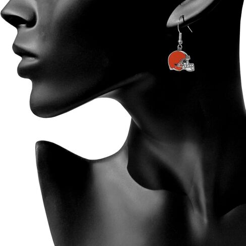 Siskiyou Sports NFL Chrome Dangle Earrings in Saudi Arabia