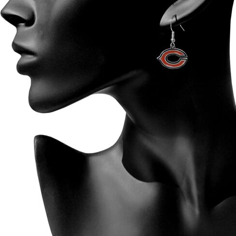 Siskiyou Sports NFL Chrome Dangle Earrings in Saudi Arabia