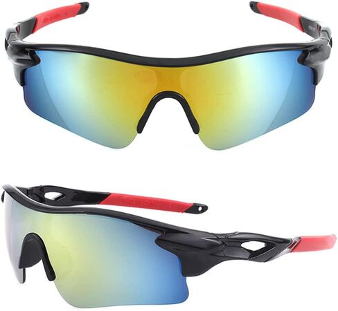 3 أزواج من النظارات الشمسية الرياضية لركوب الدراجات نظارات شمسية للبيسبول للرجال والنساء والشباب البيسبول وركوب الدراجات والصيد والجري، وحماية من الأشعة فوق البنفسجية. in Kuwait