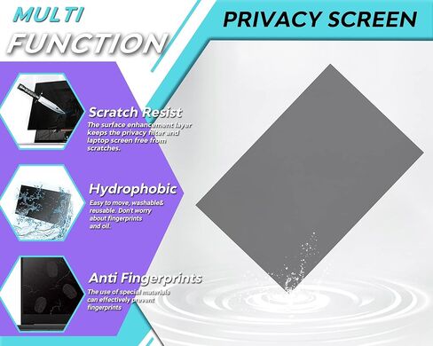 ZOEGAA 14 شاشة كمبيوتر محمول للخصوصية، شاشة خصوصية للكمبيوتر المحمول بنسبة 16:9 قابلة للإزالة مقاس 14 بوصة، درع الخصوصية لشاشة الكمبيوتر المضادة للضوء الأزرق متوافق مع شاشة خصوصية الكمبيوتر المحمول in Kuwait