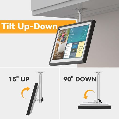 Laivli Under Cabinet Mount for Echo Show 15, Thumb Screw Height Adjustment in Kuwait