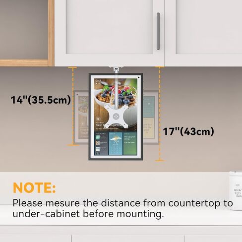 Laivli Under Cabinet Mount for Echo Show 15, Thumb Screw Height Adjustment in Kuwait