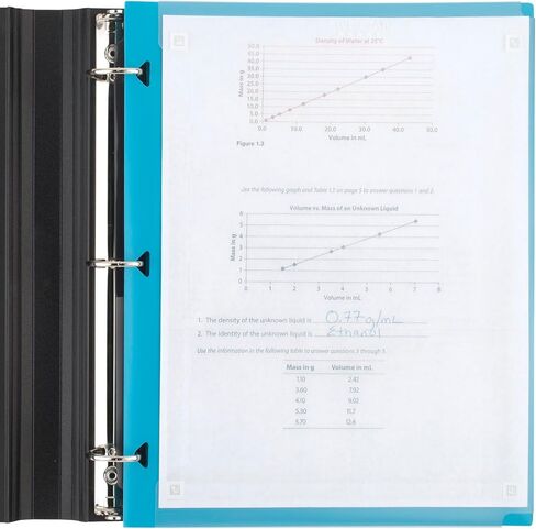 Five Star 2 Pocket Folder, 4 Pack, Customizable Cover, Folder with Pockets, Fits 3 Ring Binder, Plastic, White, Amethyst Purple, Harvest Yellow, Tidewater Blue (330092B-ECM) in Saudi Arabia