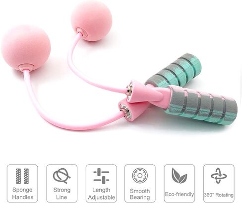 حبل القفز الموزون من بينفو بدون حبل، حبل تخطي بدون خط، حبل سرعة لاسلكي لتمارين اللياقة البدنية في أي مكان، حبل بود بدون حبال للتدريب على بناء الجسم على الشاطئ in Kuwait