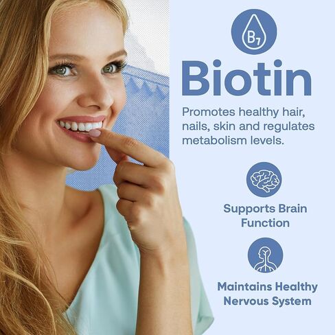 786 Biotin Boost Vitamins - Halal Gummy Vitamins for Hair, Skin & Nails - Vegan, Gluten-Free, 10,000mcg Per Serving [Highest Potency] in Saudi Arabia