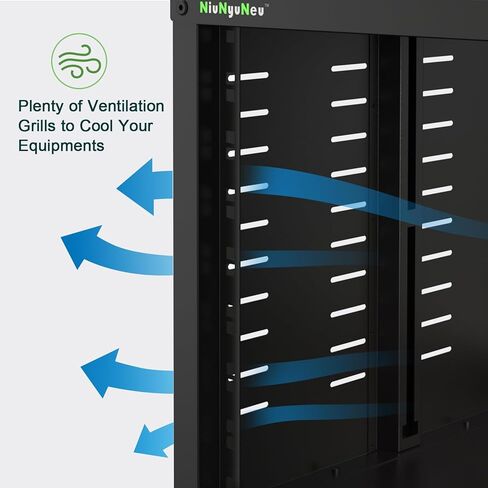 حامل رف خزانة دوار 8U مع عجلات، رف إطار مفتوح للصوت والفيديو، DJ، المسرح المنزلي، الشبكة، الخادم، الكمبيوتر in Kuwait