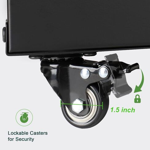 حامل رف خزانة دوار 8U مع عجلات، رف إطار مفتوح للصوت والفيديو، DJ، المسرح المنزلي، الشبكة، الخادم، الكمبيوتر in Kuwait