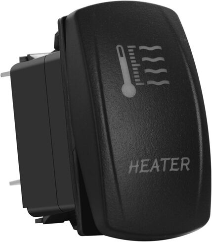 Blue Led Heater Rocker Switch with Jumper Wires 5Pin ON-Off SPST Toggle Switch for The ARB/Carling/NARVA UTV 4x4 Caravan Jeep Trailer RV SUV 12V/20A 24V/10A in Saudi Arabia