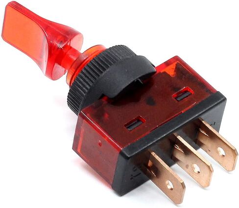 12V DC 20A Two Position ON/Off 3P SPST 0.47" Mount Illuminated Flick Toggle Switch for Car Boat Marine Auto Motorcycle Pack of 4 (Mix Color) in Kuwait