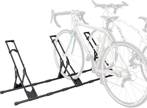 Adjustable Bicycle Storage Stand Bike Floor Parking Rack Bike Holder Fit All Mountain & Road Bikes Steady Wheel Holder Indoor Outdoor Cycling Storage Organizer Apartment Garage Cycle Tires Holder in Saudi Arabia