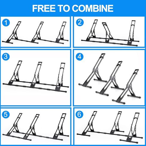 Adjustable Bicycle Storage Stand Bike Floor Parking Rack Bike Holder Fit All Mountain & Road Bikes Steady Wheel Holder Indoor Outdoor Cycling Storage Organizer Apartment Garage Cycle Tires Holder in Saudi Arabia