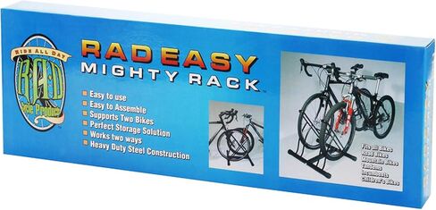 Bike Rack – Dual Bicycle Stand for 2 Mountain, Road, or Kid’s Bikes – Indoor or Outdoor Bike Storage – Steel Bike Rack for Truck by RAD Cycle in Kuwait