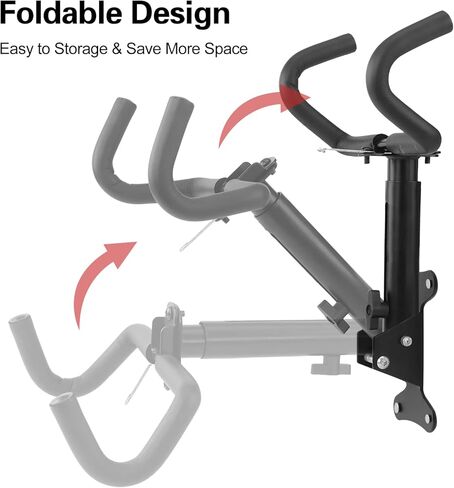 Cyfie Bike Rack Wall Mount Hanger, Horizontal Bicycle Garage Storage Hooks Indoor Bike Holder for Haning Mountain Road Bike in Apartment (2 Pack) in Saudi Arabia